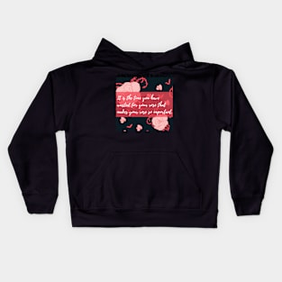 Love Motivation Quote Kids Hoodie